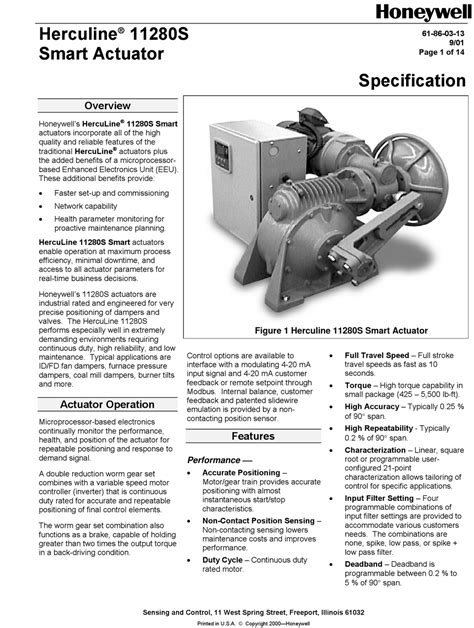 Honeywell 11280S Manual pdf
